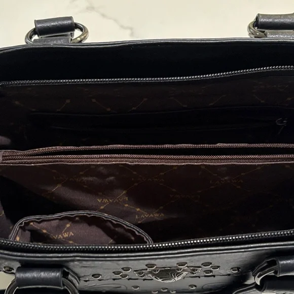 Elegant Black Embellished Tote Bag Excellent condition - Picture 6 of 7